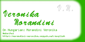 veronika morandini business card